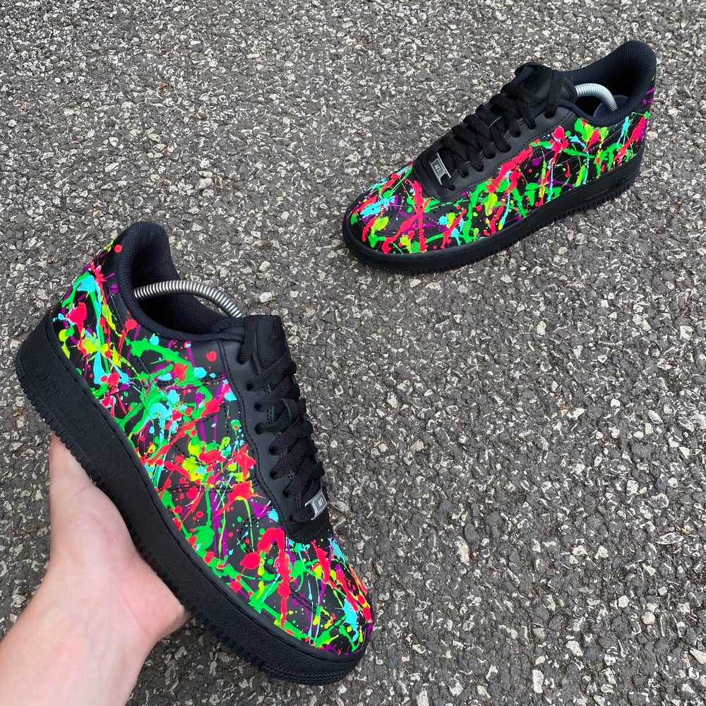 Image of Nike AF1 Black - Neon Explosion