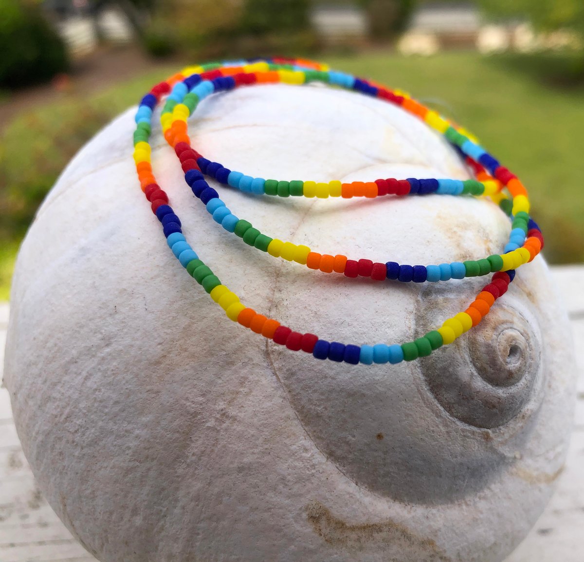 Rainbow Bead Bracelets