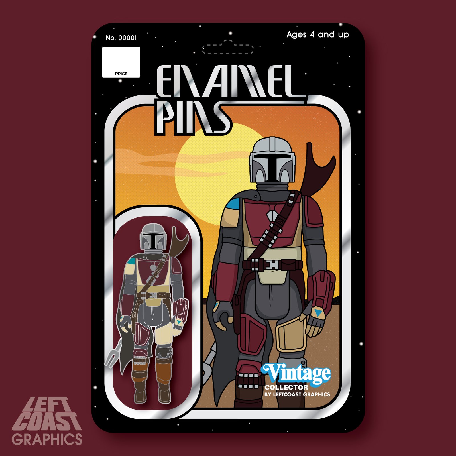 Mando enamel deals pin