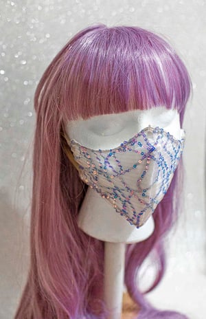 Image of tornasol radiance sequin lace mask