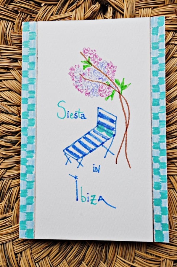 Image of CARD "SIESTA IN IBIZA"