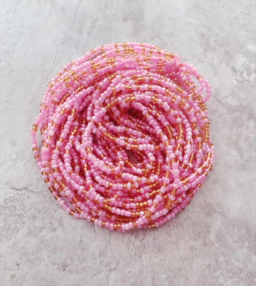 Image of Rose gold Elastic Waistbead