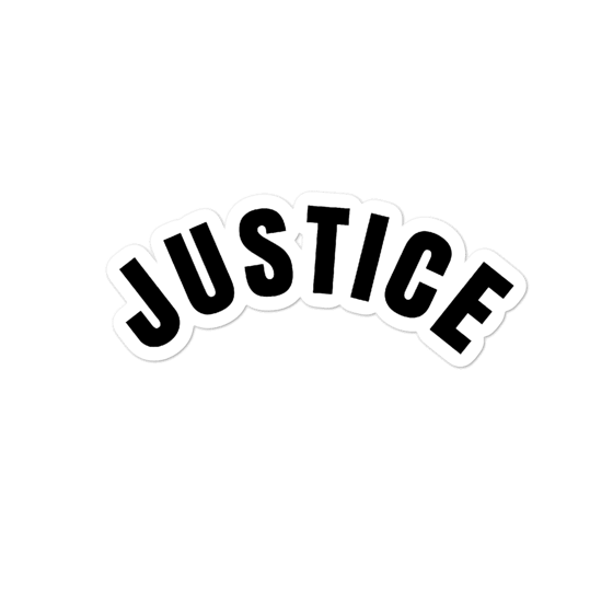 Image of JUSTICE Bubble-free stickers