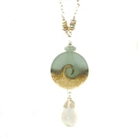 Image 1 of Ocean wave necklace sterling silver
