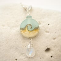 Image 3 of Ocean wave necklace sterling silver