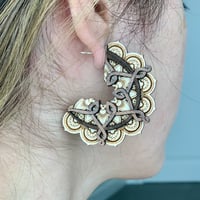 Image 3 of Mandala Statement Earrings