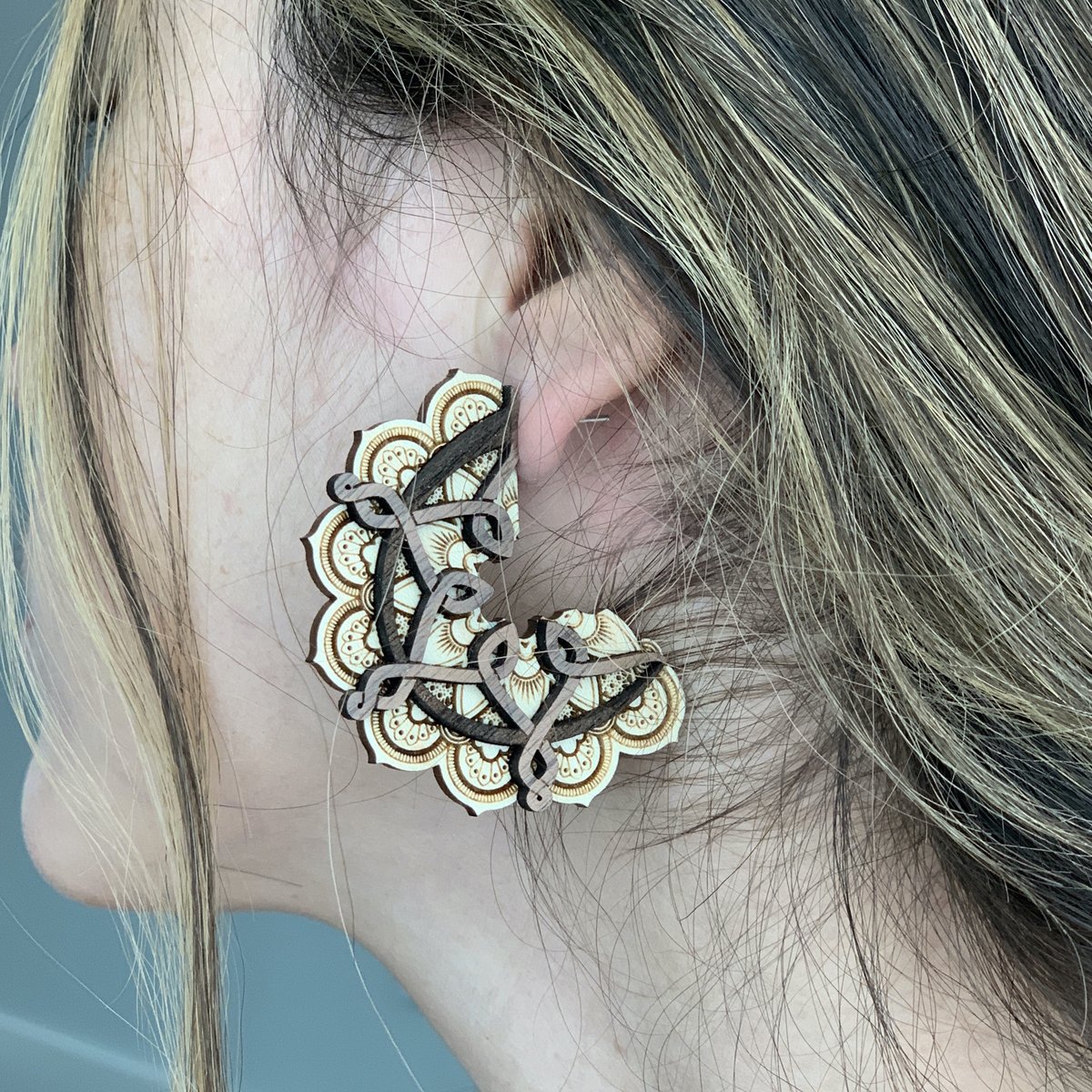 Image of Mandala Statement Earrings