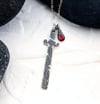 Fineline Tapestry Cross Necklace