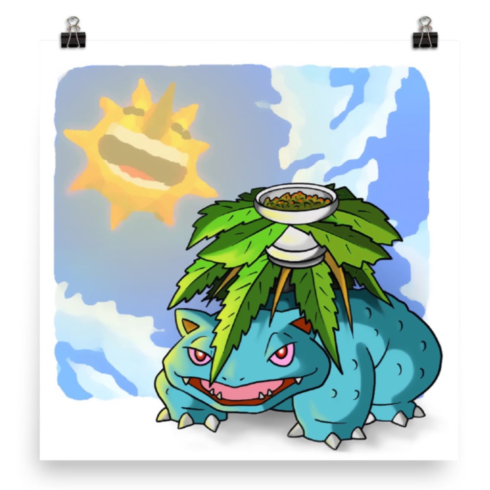 Image of Weedusaur 10x10 Print