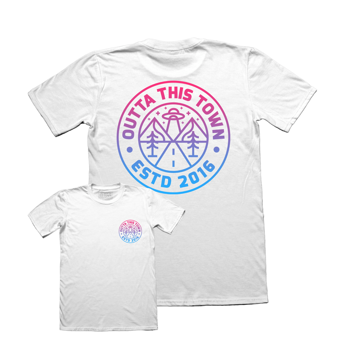 Image of Cosmic Logo T-shirt | White 👽