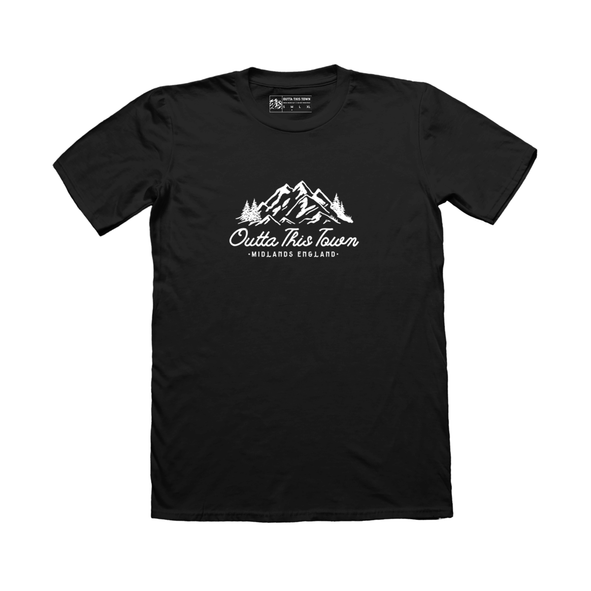 Image of Mountains T-shirt Black ⛰️