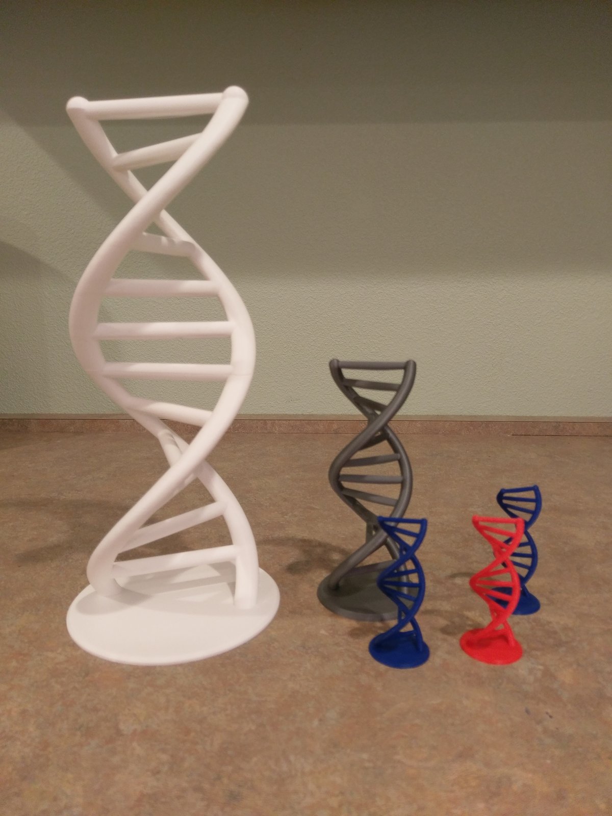 Image of 3D-Printed DNA Double Helix