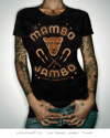 Camiseta Los Mambo Jambo - Sonido Jambofónico - Negra - Chica