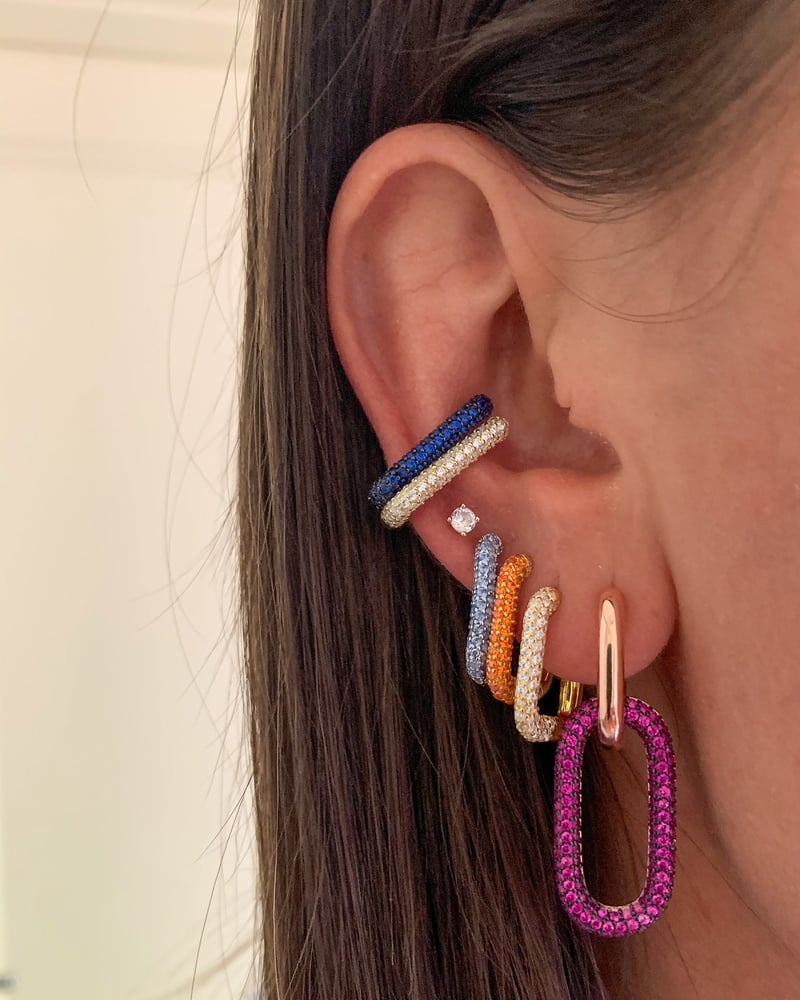 PIERCING ORECCHIO DONNA IN ACCIAIO VENTAGLIO FIORE CON ZIRCONI BIANCHI PIERCING ORECCHIO DONNA IN ACCIAIO VENTAGLIO FIORE CON ZIRCONI BIANCHI