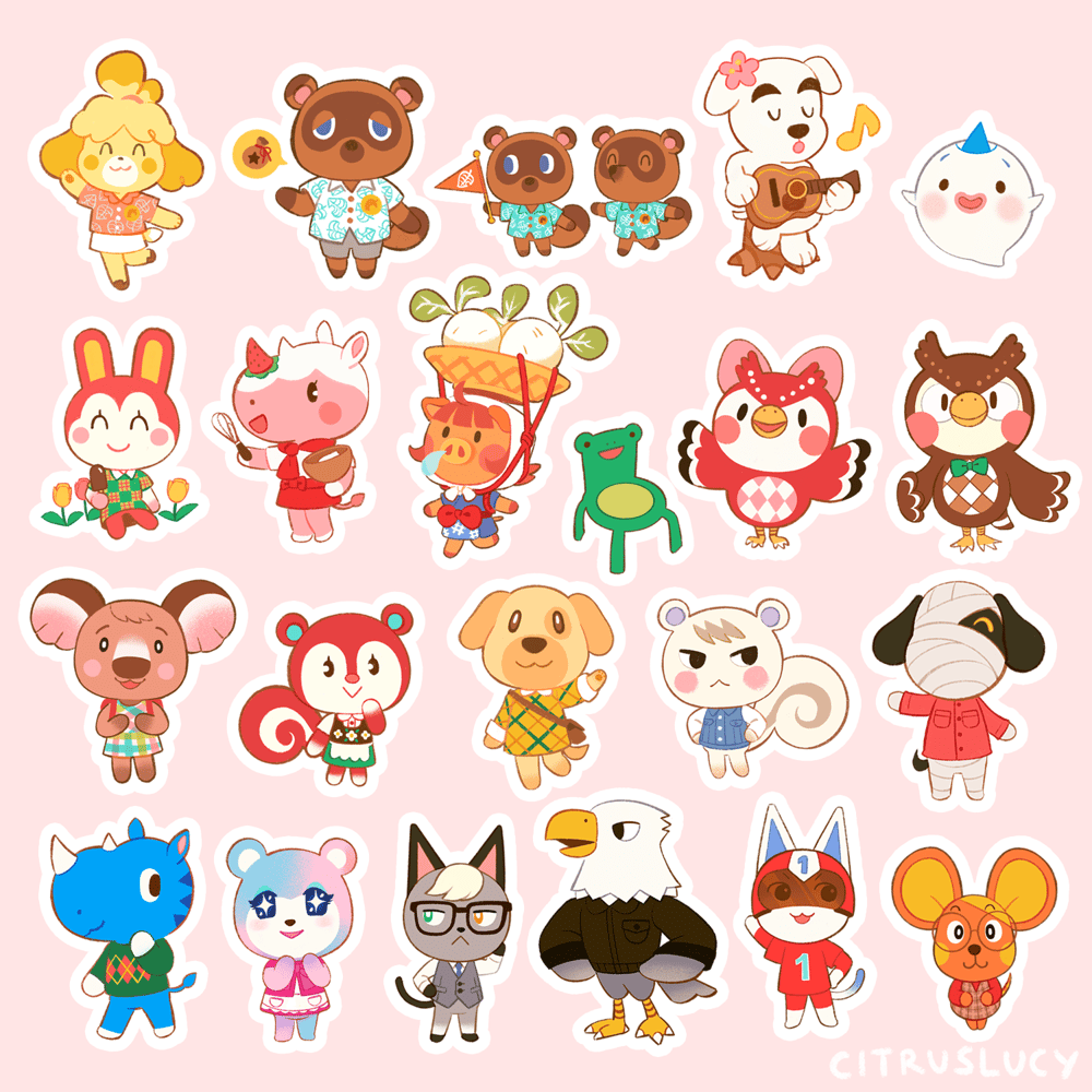 Animal Crossing New Horizons Stickers | citruslucy