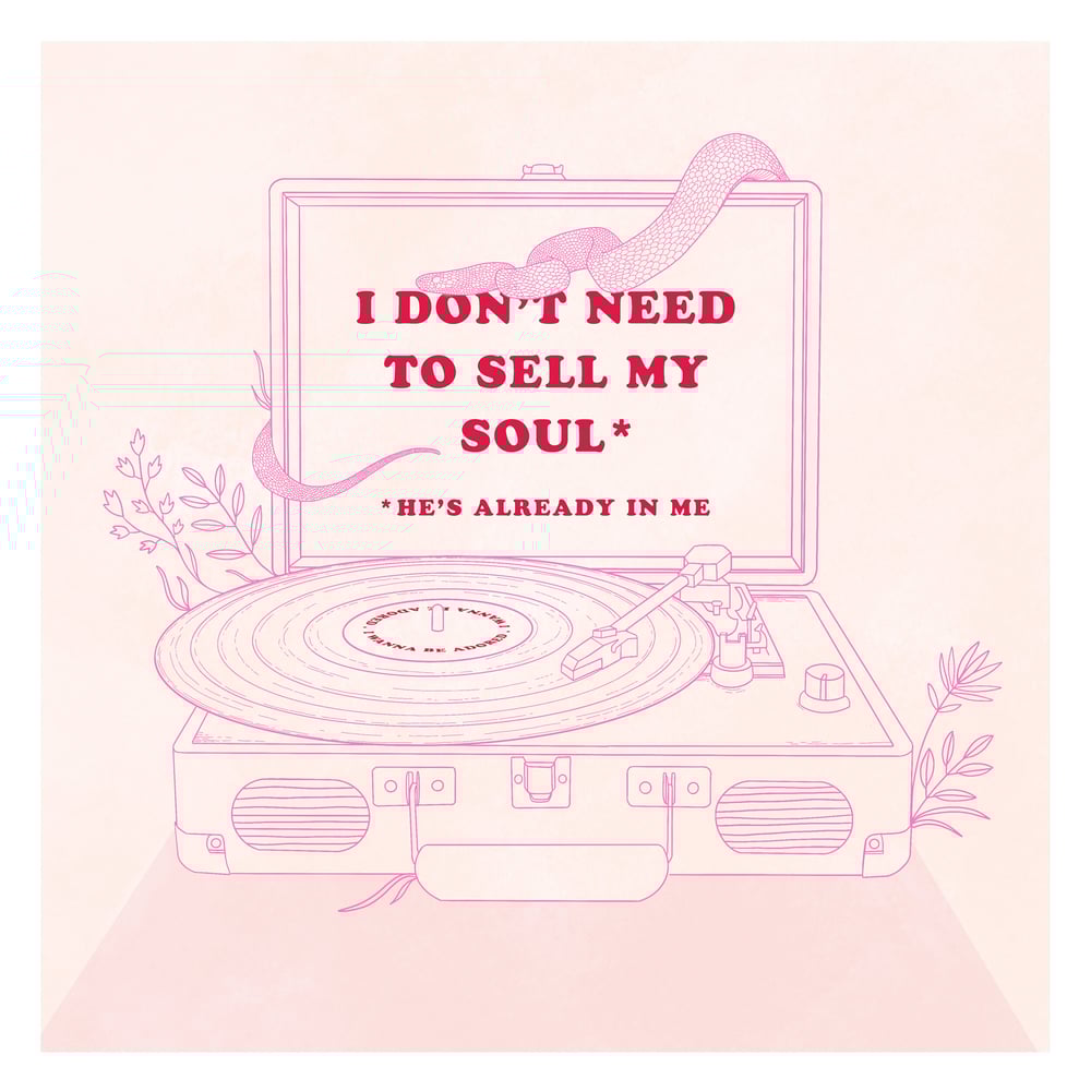 I wanna be adored 210x210mm square heavy weight art print