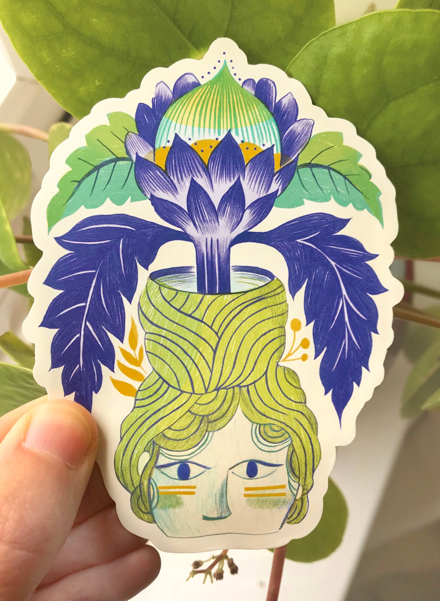 Image of The Green Woman large sticker 