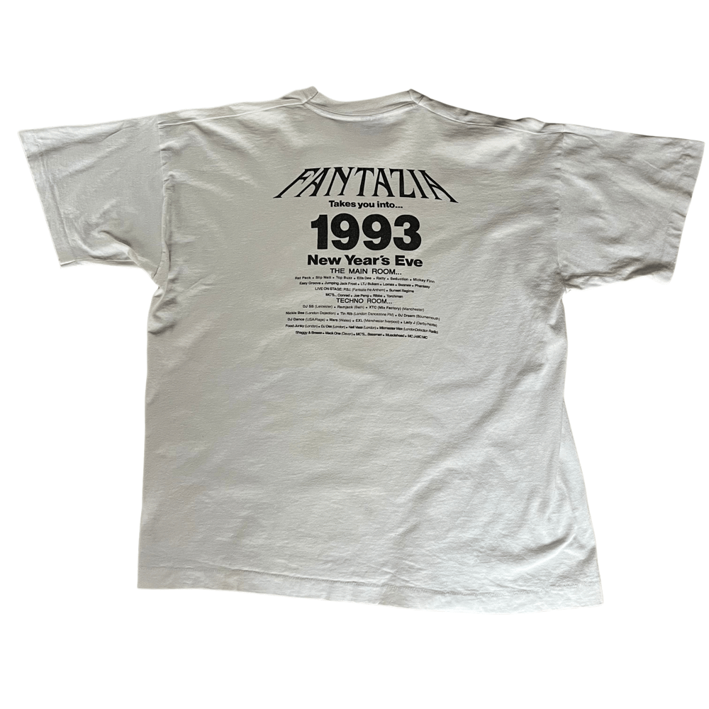 Image of 1993 Fantazia NYE original rave T Shirt: XL