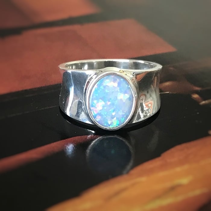 Signet Opal Ring | Cayou Silver Signet Opal Ring | Cayou Silver