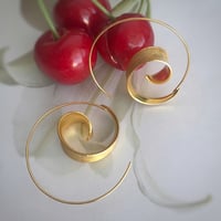 Image 1 of Snail Gold Earrings