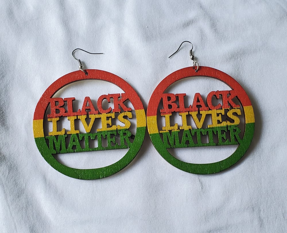 Black lives matter earrings 