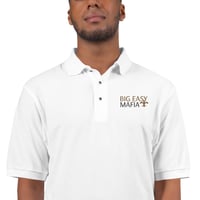Image 1 of Men's Premium Big Easy Mafia “EXECUTIVE MADE MAN”  White  Polo