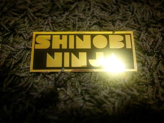 Image of Shinobi Ninja Gold Vinyl Sticker (Limited Edition)