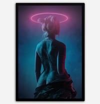 Neon Girl Print