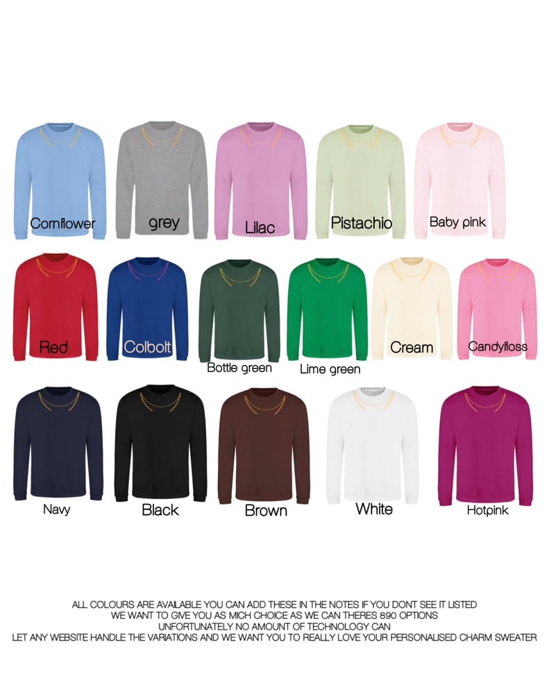 Image of Custom your own embroidered slogan sweatshirt