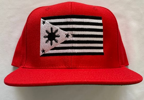 Image of Red FIl-am Flag SnapBack 