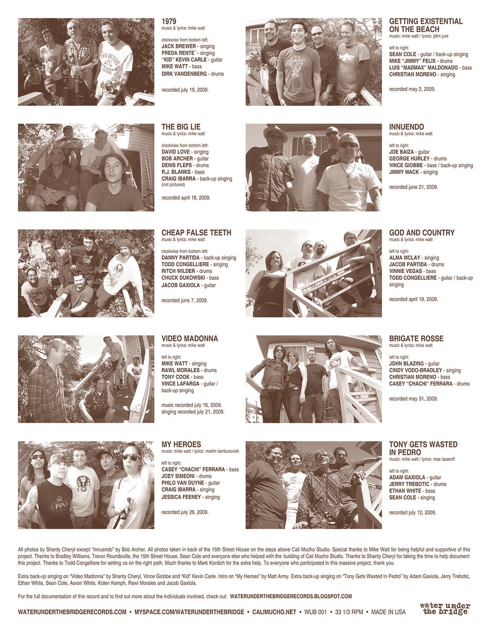 THE REACTIONARIES - 1979 → lp