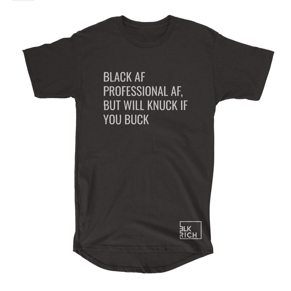 Image of Blk Rich Blk AF Tee