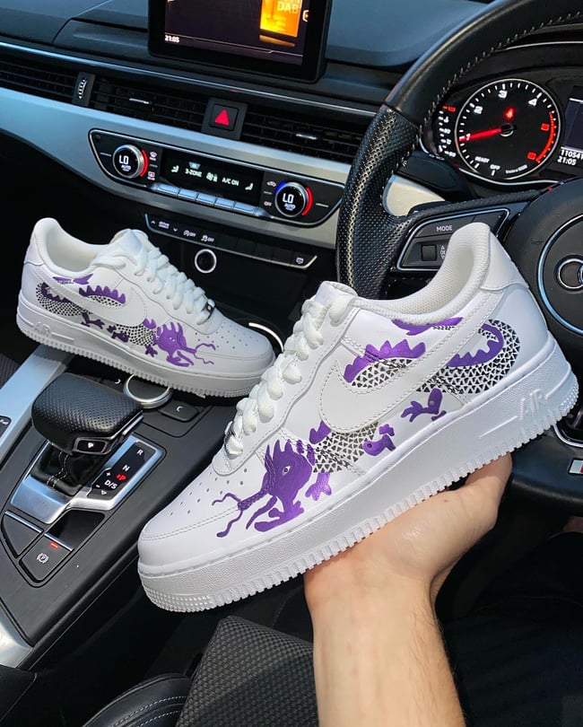 Nike AF1 - Purple Twin Dragons 