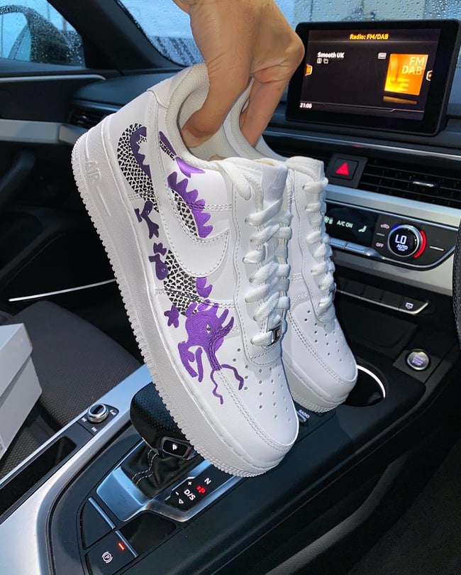 Nike AF1 - Purple Twin Dragons 