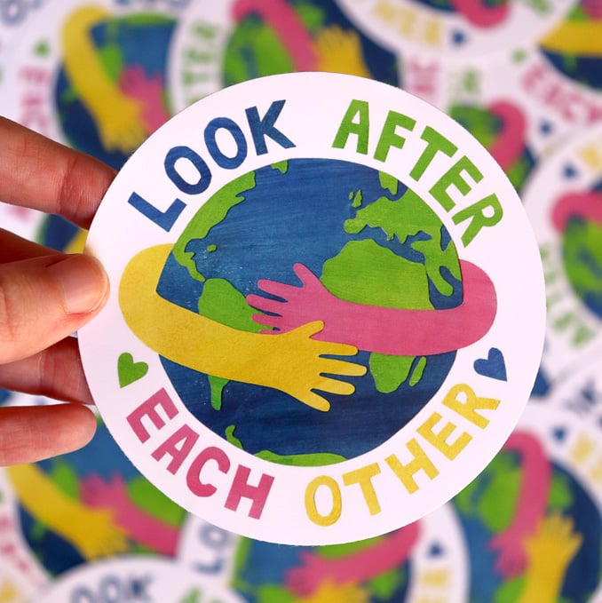 Look After Each Other - Vinyl Sticker