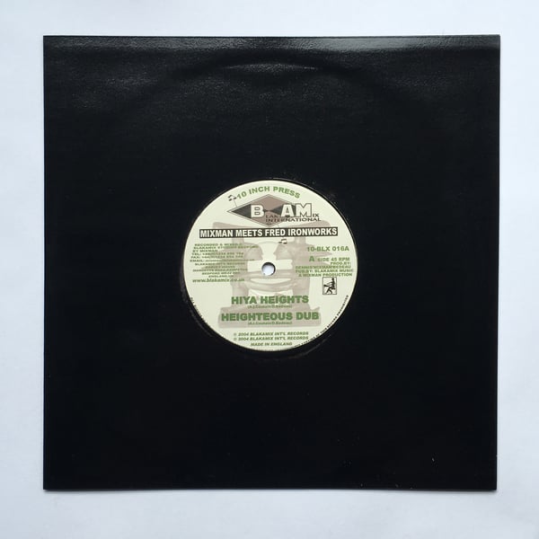 Image of MIXMAN & FRED IRONWORKS - HIYA HEIGHTS / FROM A I'SHANT TIME 10"