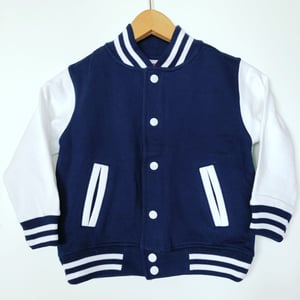 Image of Kid's Varsity Jacket Navy/White *Phoenix*