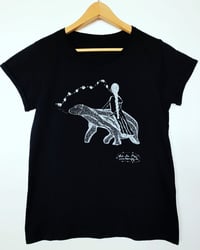 Image 3 of Woman Tee-shirt *Poetic Bear & a dreaming Woman*