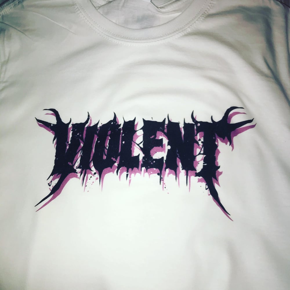 Image of Black/pink logo t-shirt 