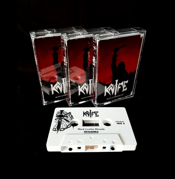 Image of KNIFE - Black Leather Hounds - (2nd limited edition/white tape)