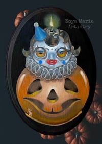 Image 1 of “Halloween Clown Candle” Original Painting by Zoya Marie