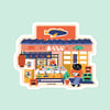 Sticker - Fish shop
