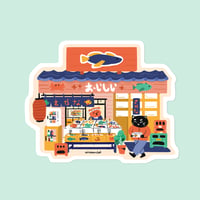 Image 1 of Sticker - Fish shop