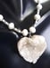 Image of WHITE TITANIUM HEART PENDANT NECKLACE