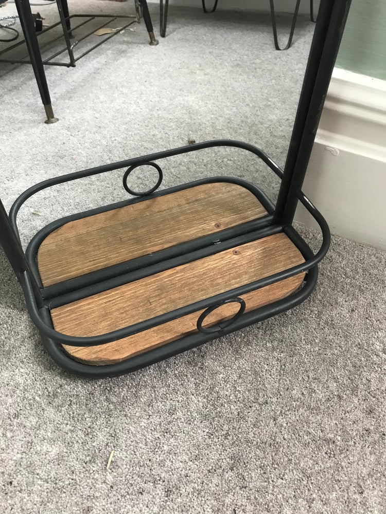 Image of Black Vintage Style Mirror