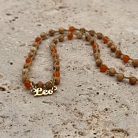 Image 1 of Orange Quartzite Leo Necklace