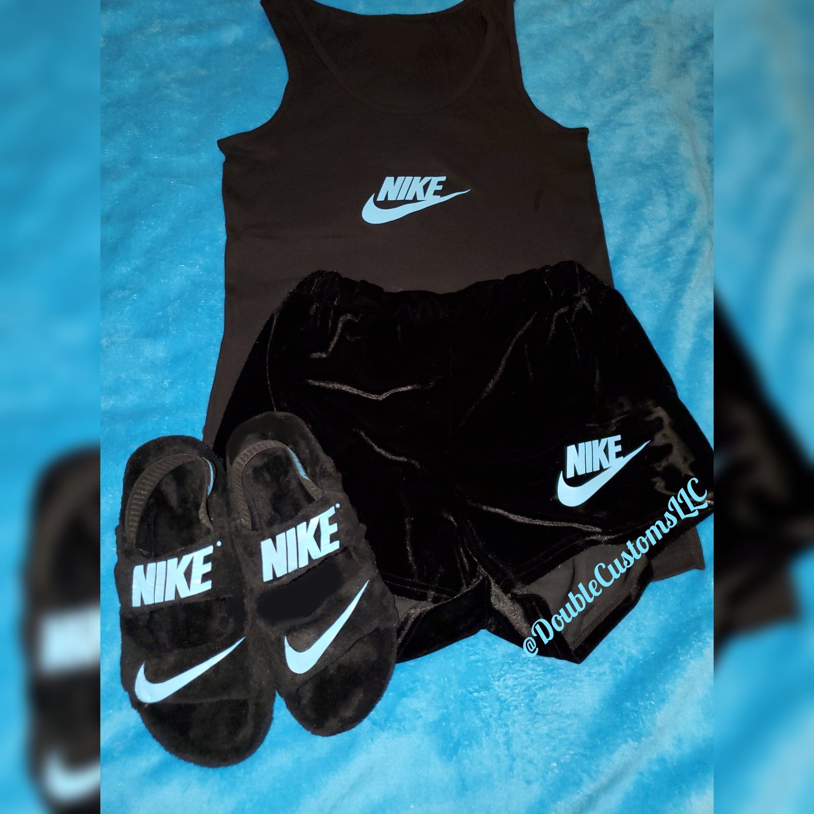 baby blue nike set