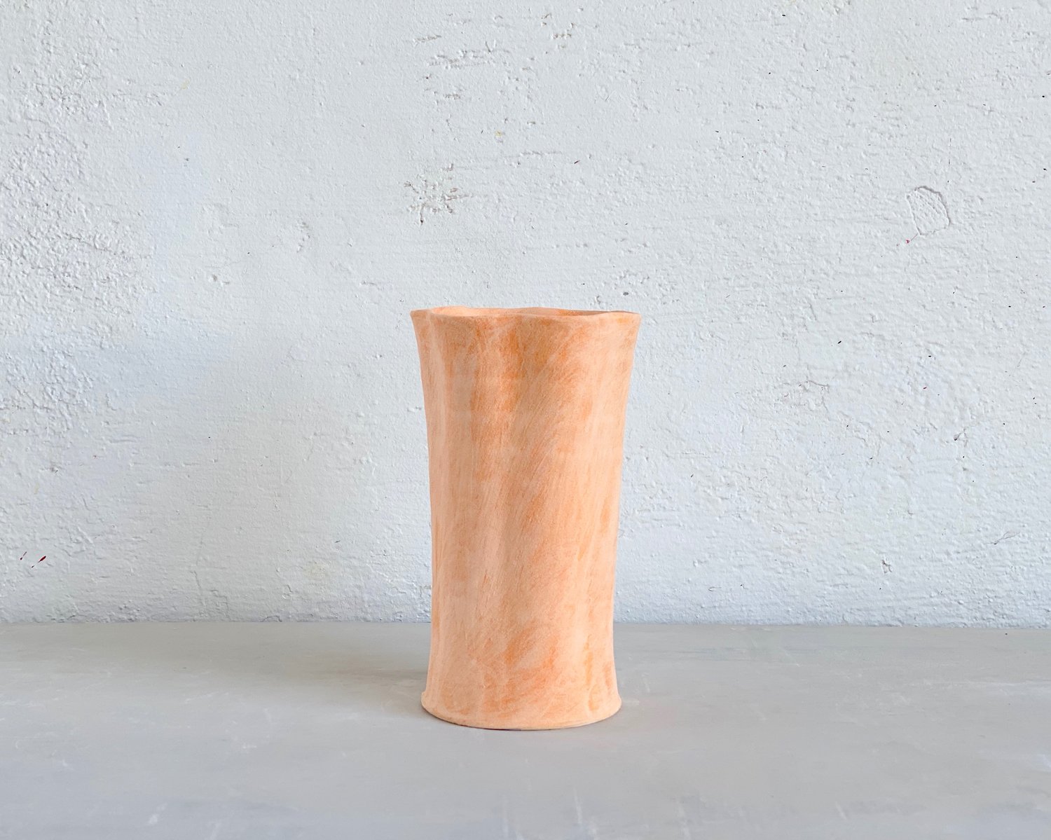 Image of Necco Orange Fluted Vase