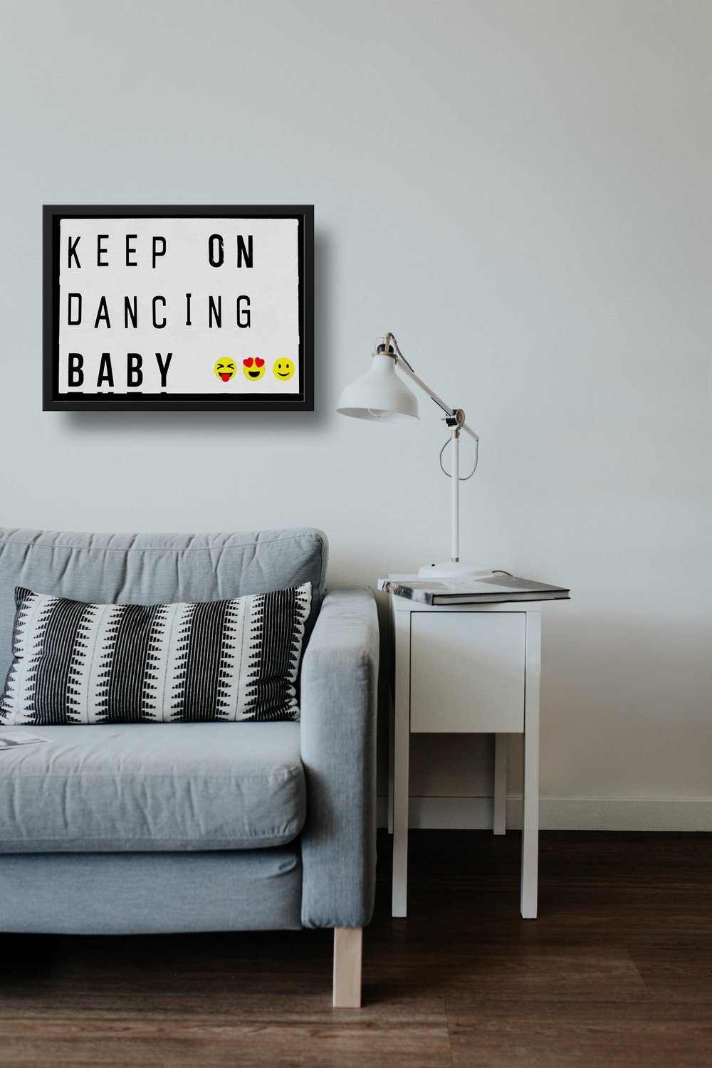 Keep On Dancing Baby Lightbox Quote