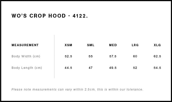PRE SALES! woman’s crop hood